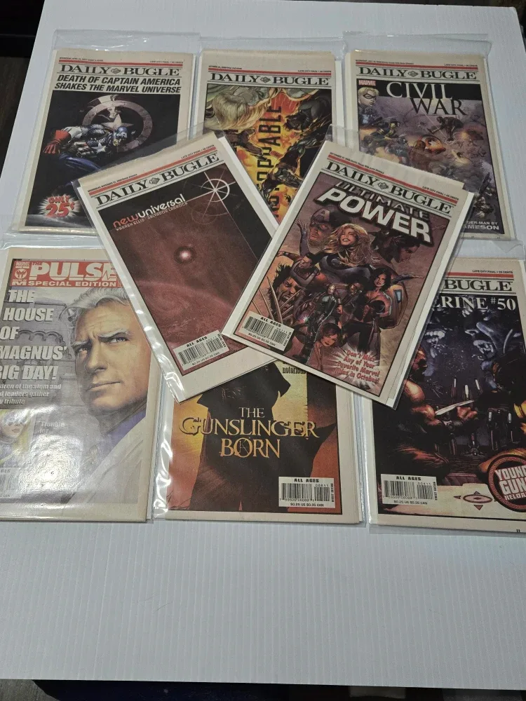 Marvel Daily Bugle Comic Book Lot