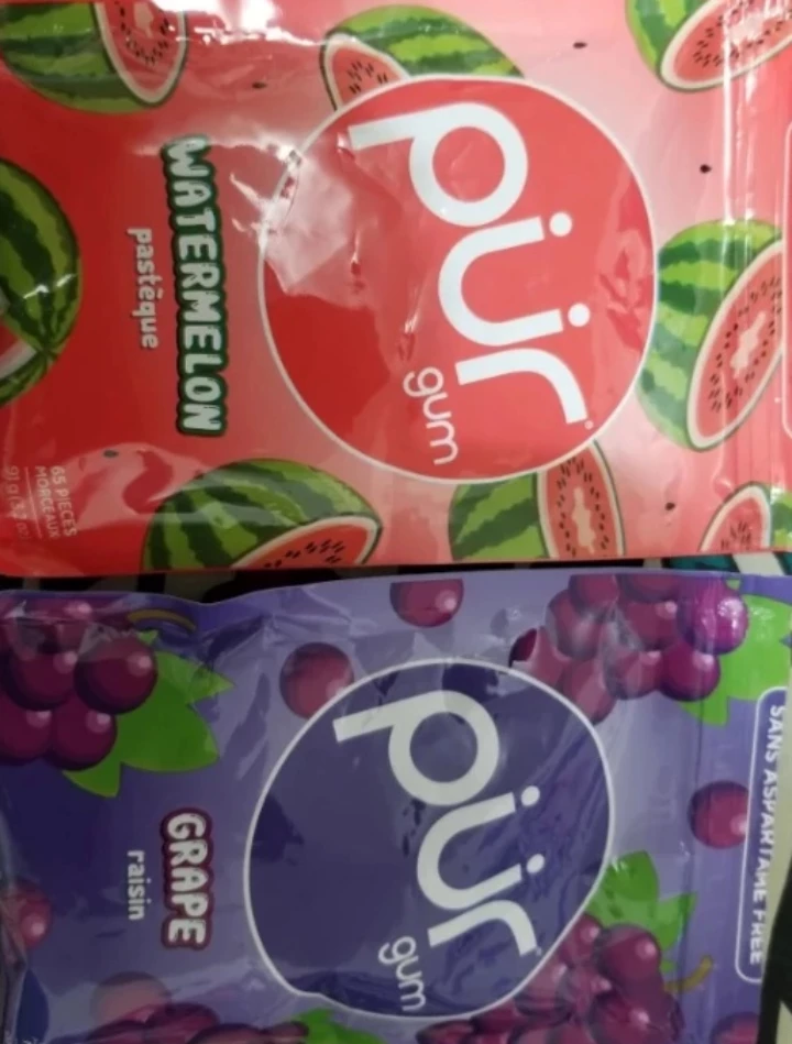 Pür Gum: Grape & Watermelon Flavours