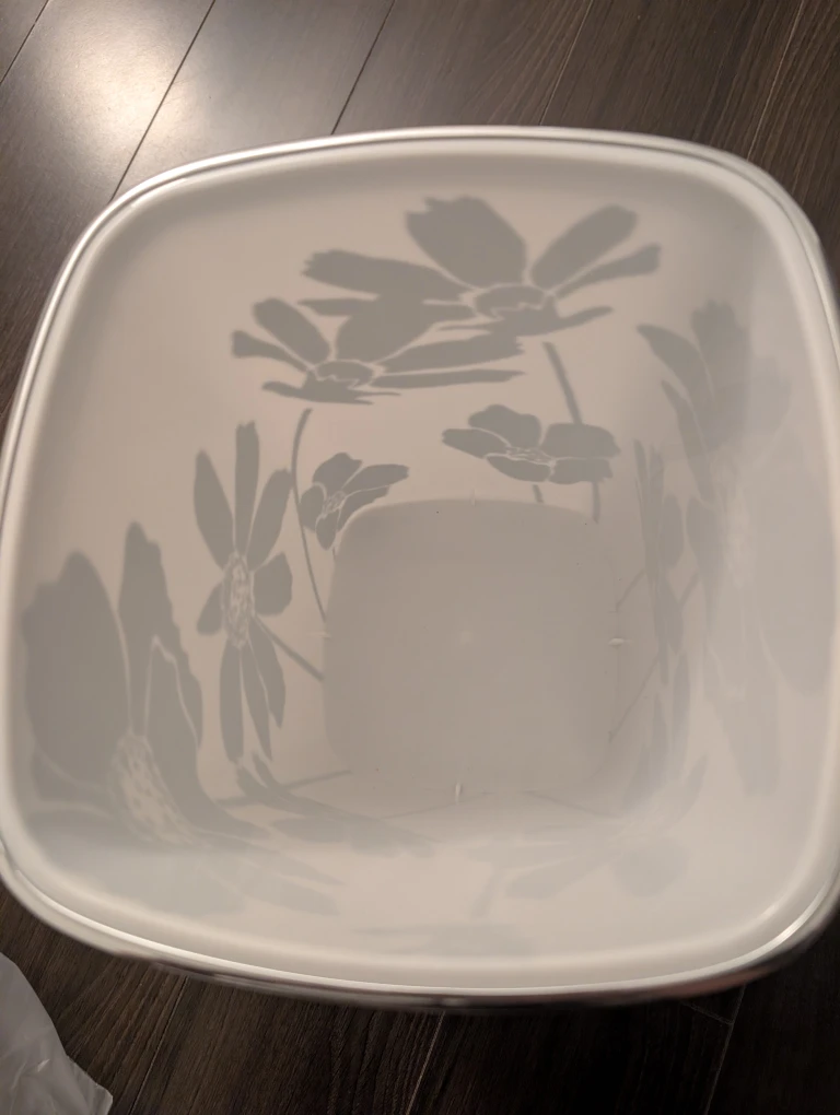 Floral Design Wastebasket - photo 3