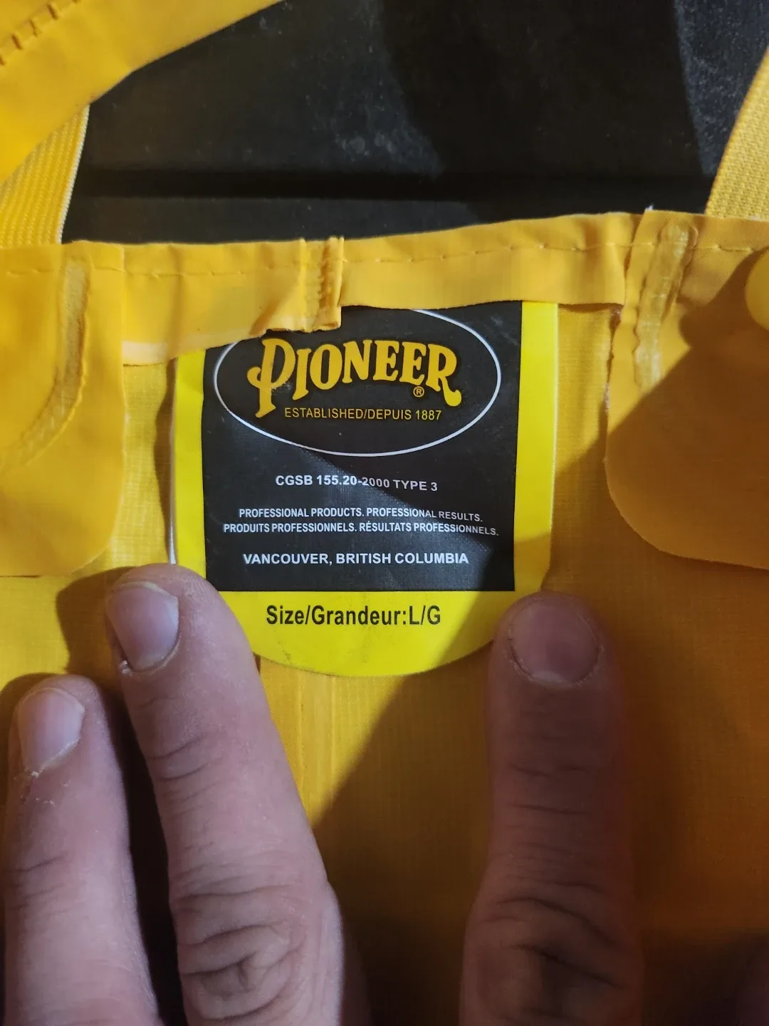 Pioneer Flame-Gard Yellow Bib Overalls - Size L/G image indicator(3)