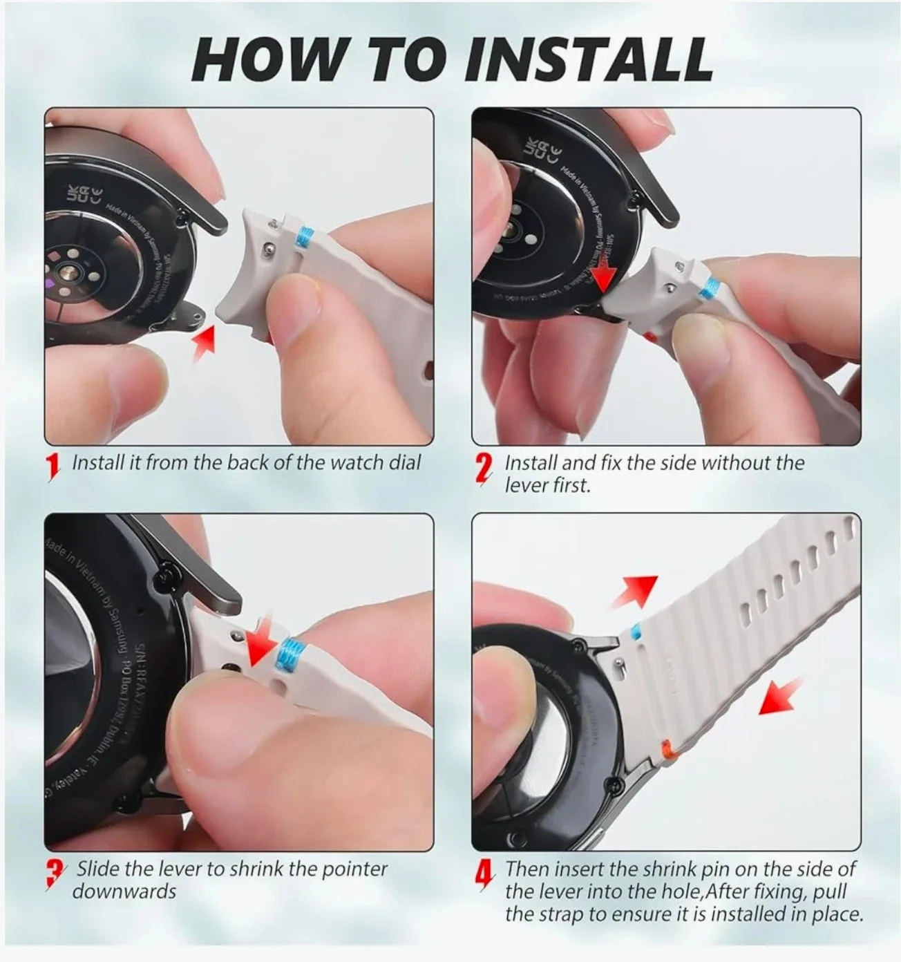 Samsung Galaxy Watch 7/FE/6/5/4 Army Olive Green Strap image indicator(4)