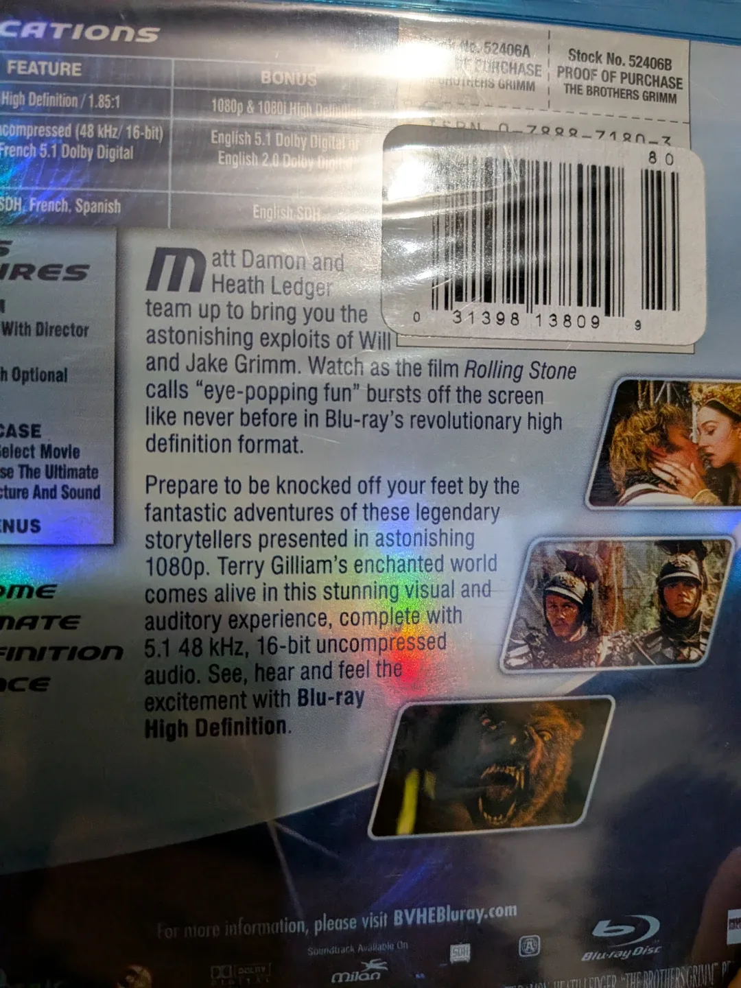 The Brothers Grimm Blu-ray Disc New in sealed pkg image indicator(2)