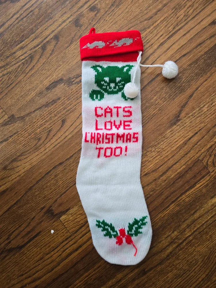 Christmas Stocking - Cats Love Christmas Too!