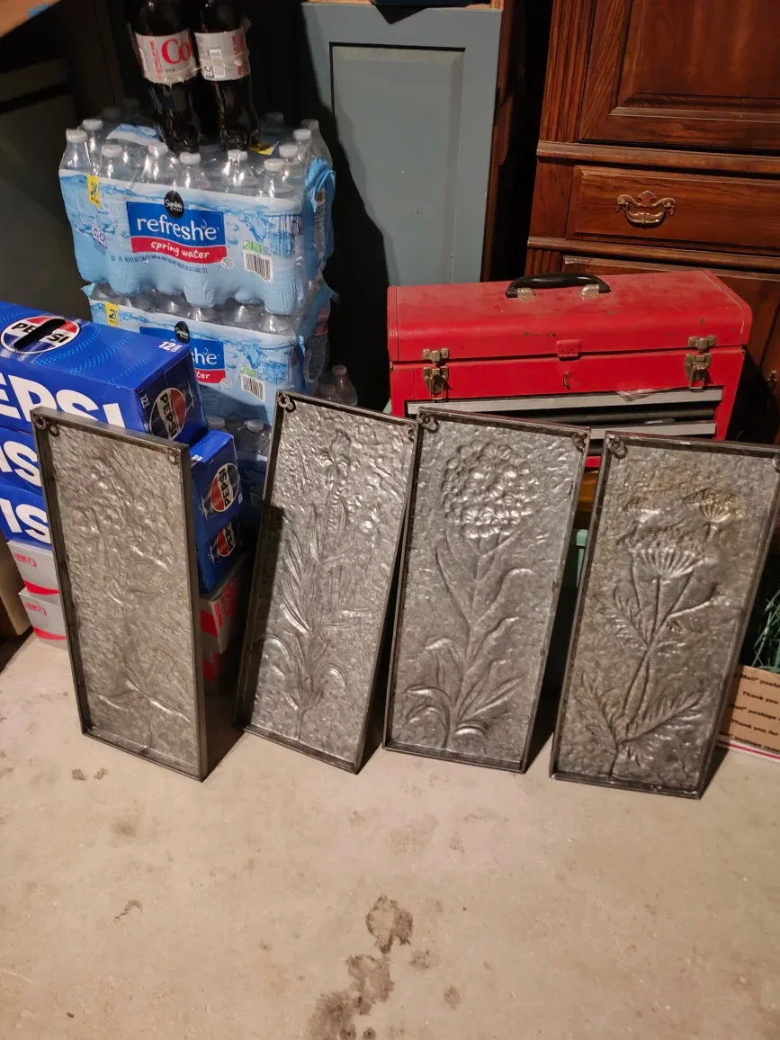 Metal White Washed Embossed Herb Prints image indicator(4)