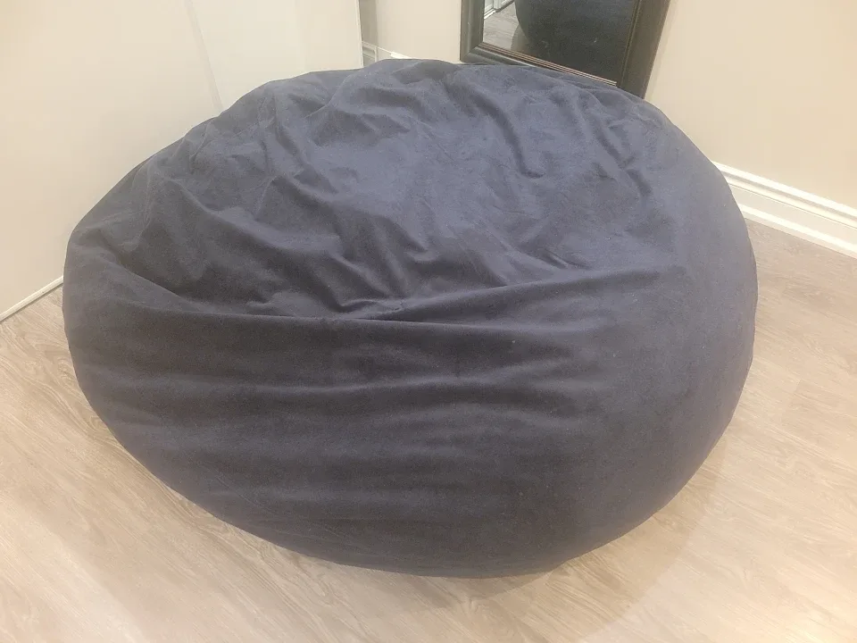 Oversized Navy Blue Bean Bag Chair- $85 OBO image indicator(2)