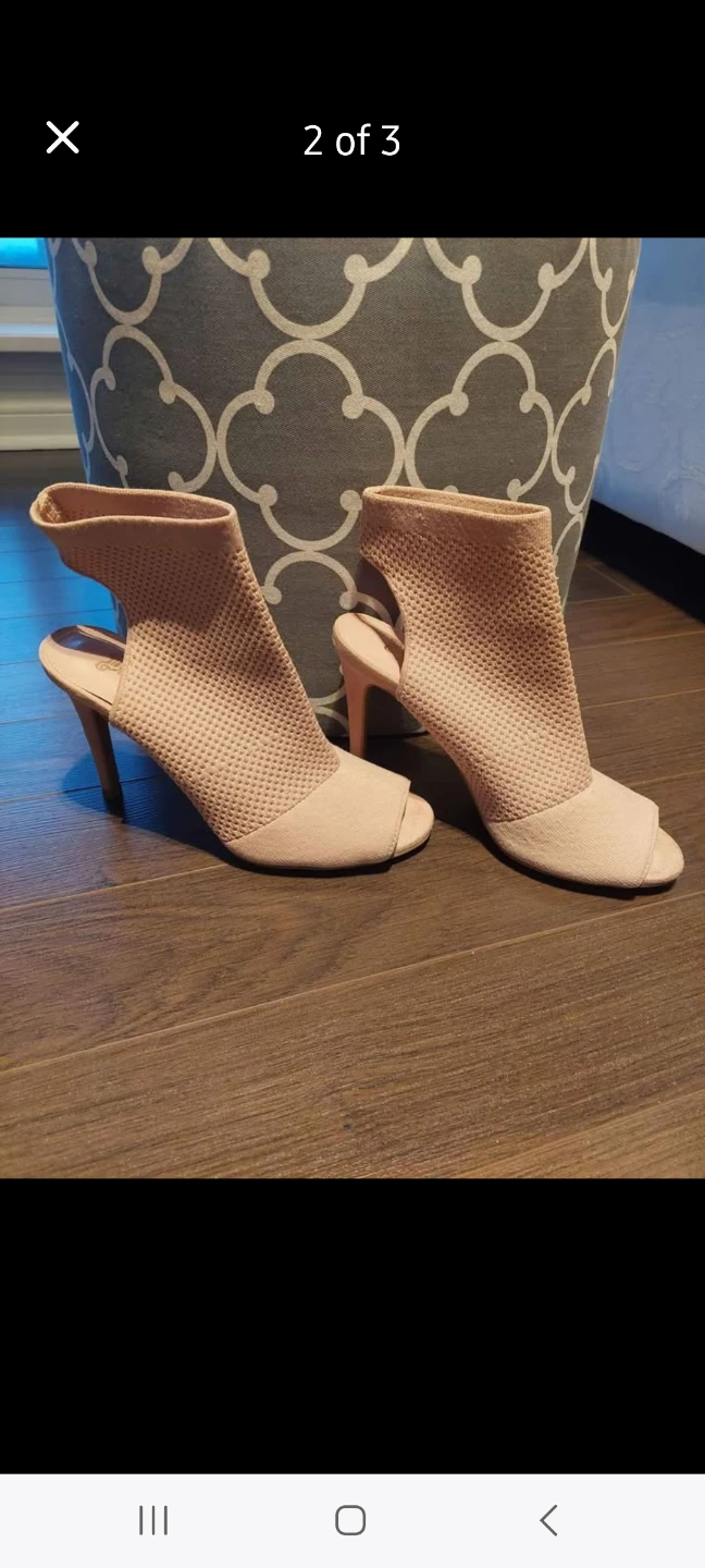Pink Peep-Toe Heels 4"heel with reinforced heel - photo 2
