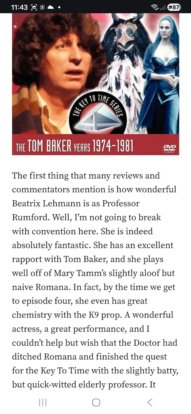 Doctor Who: The Stones of Blood DVD, part of 'Key to Time' image indicator(6)