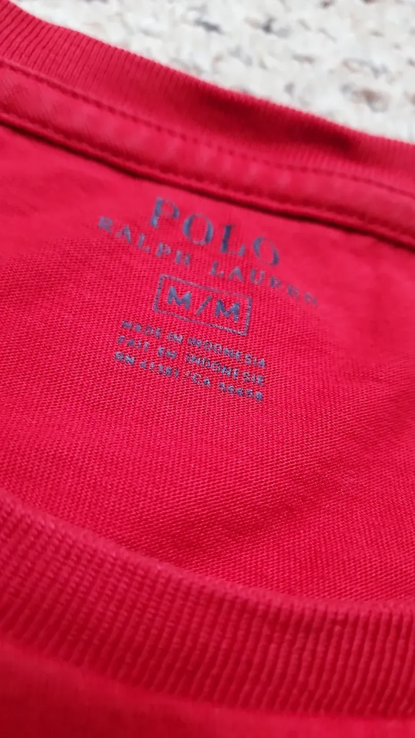 Polo Ralph Lauren Red T-Shirt - Size M image indicator(2)