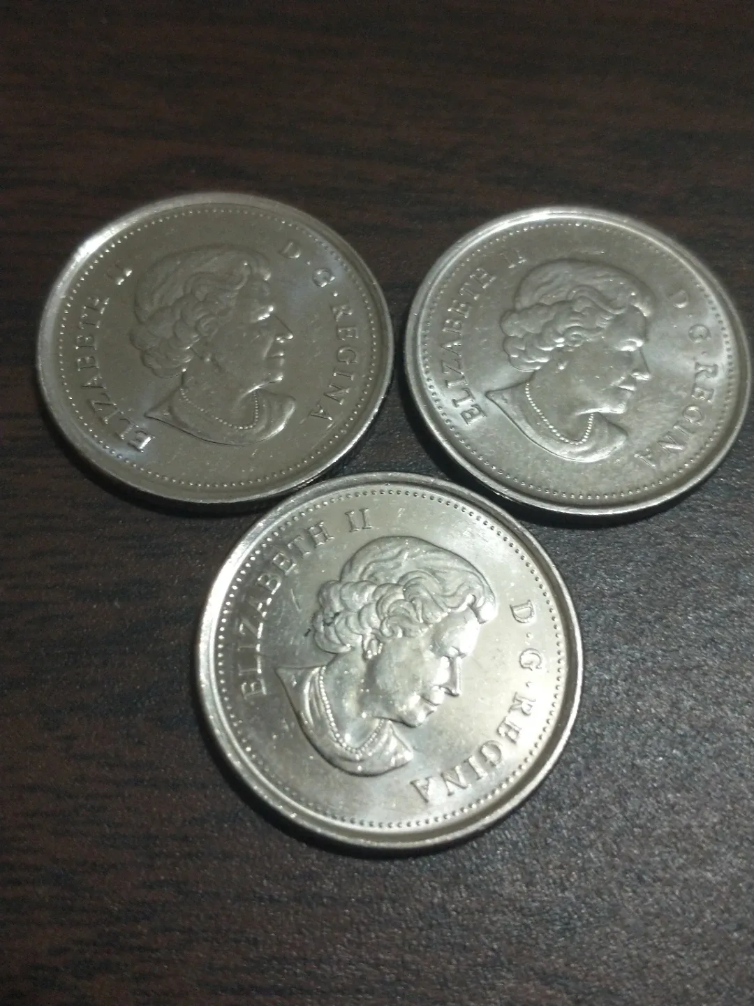 Lovely 2011 Canada three colourized quarters complete set image indicator(3)