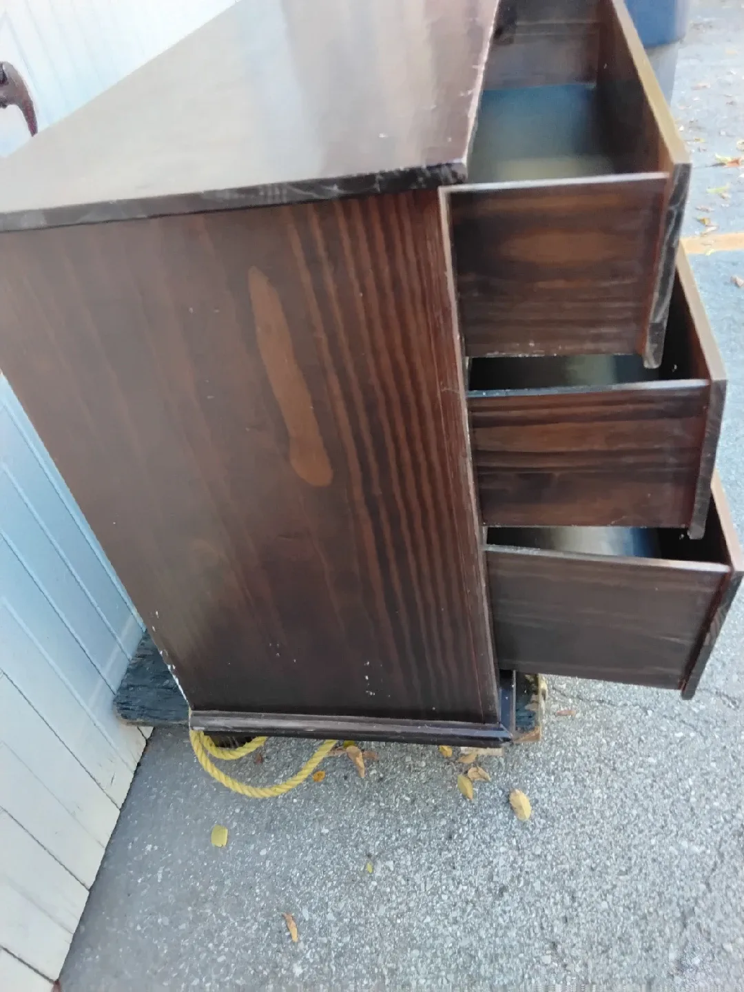 🗄👚 Dark Mahogany 3-Drawer Dresser 👚🗄 image indicator(5)