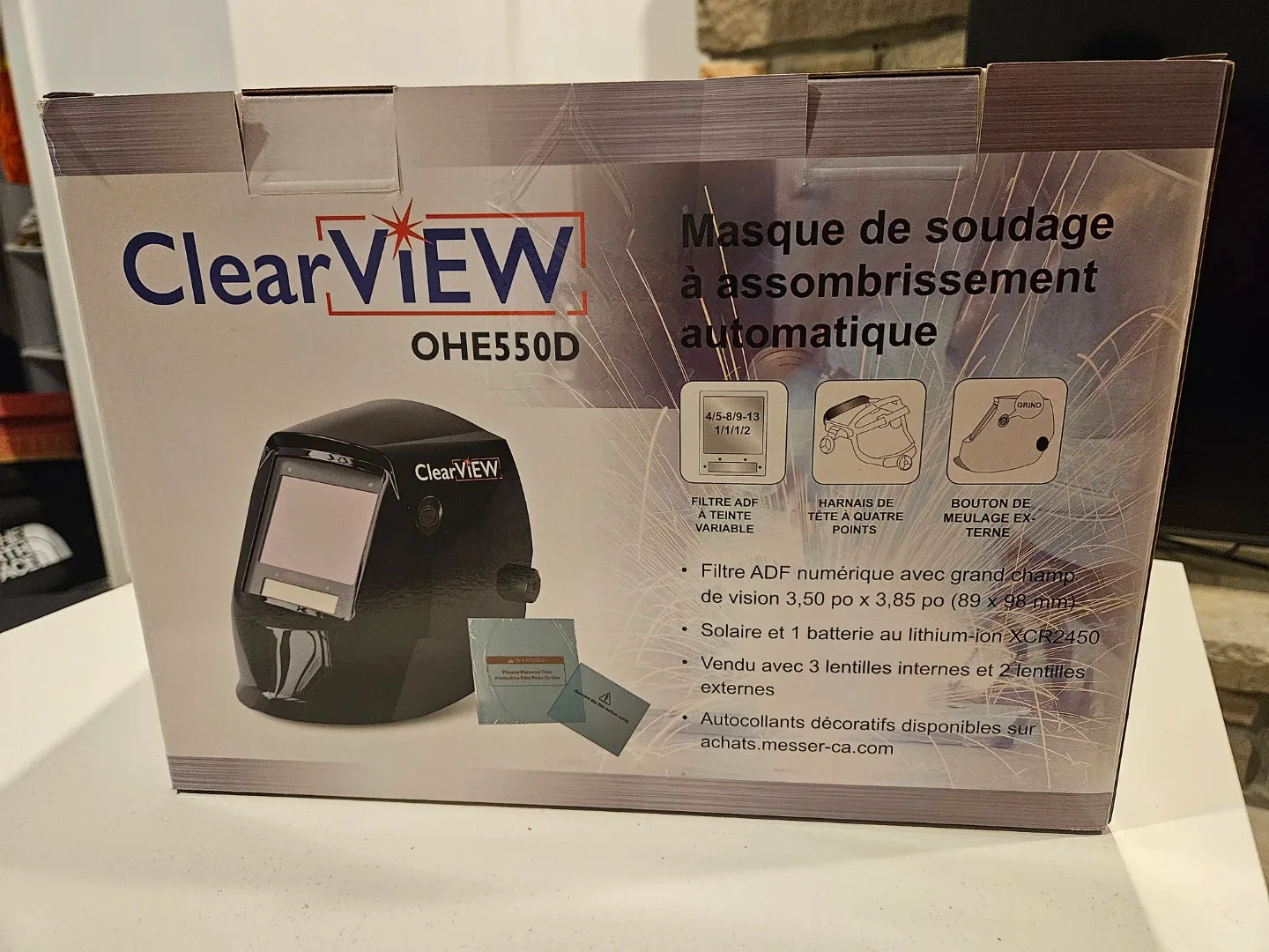 ClearVIEW OHE550D Auto-Darkening Welding Helmet