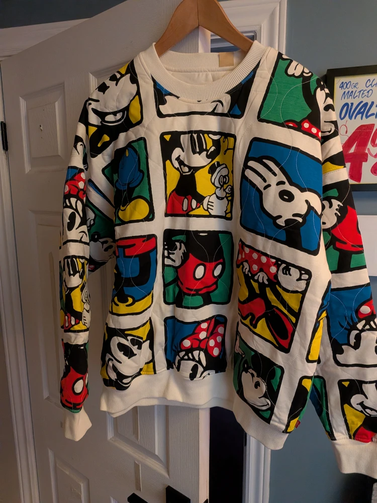 Levi's x Disney Mickey Mouse Quilted Crewneck - Size M
