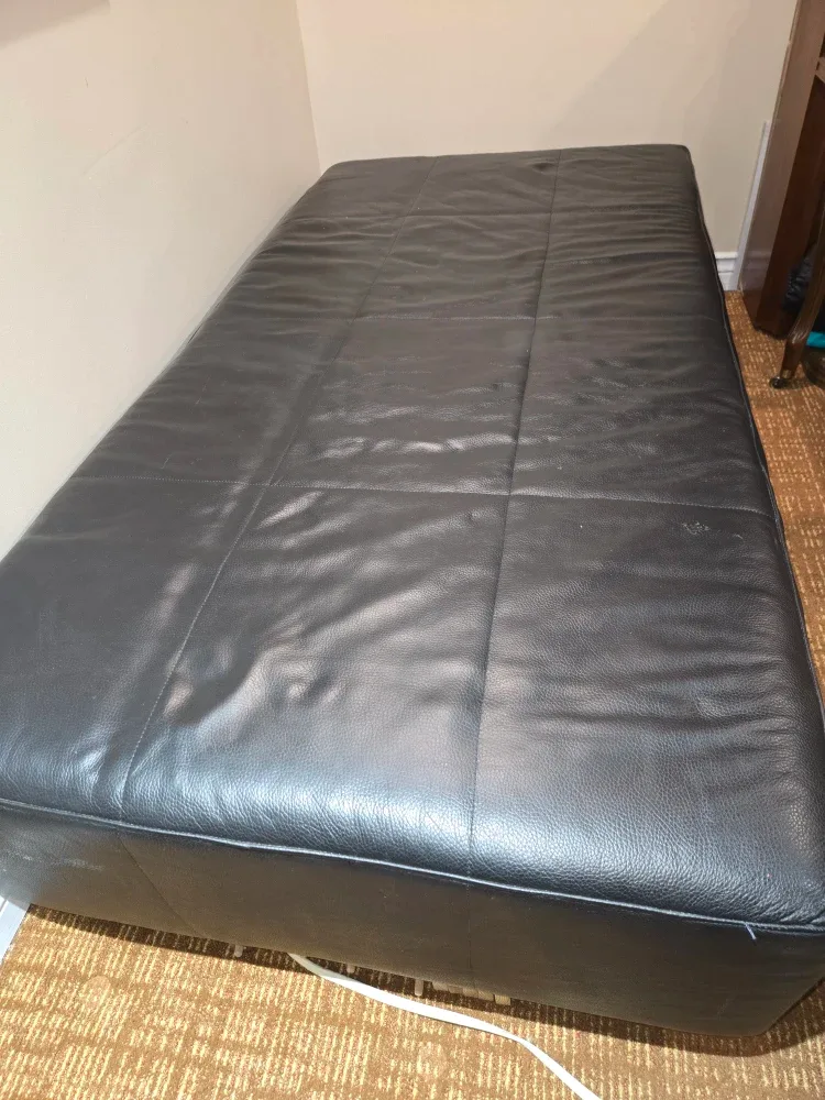 Black Leather Ottoman image indicator(2)