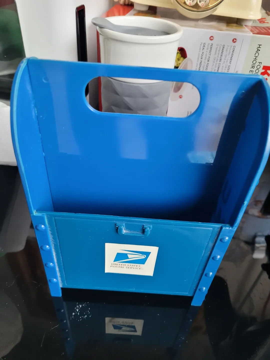 US Postal Service Mailbox Holder - Blue thumbnail