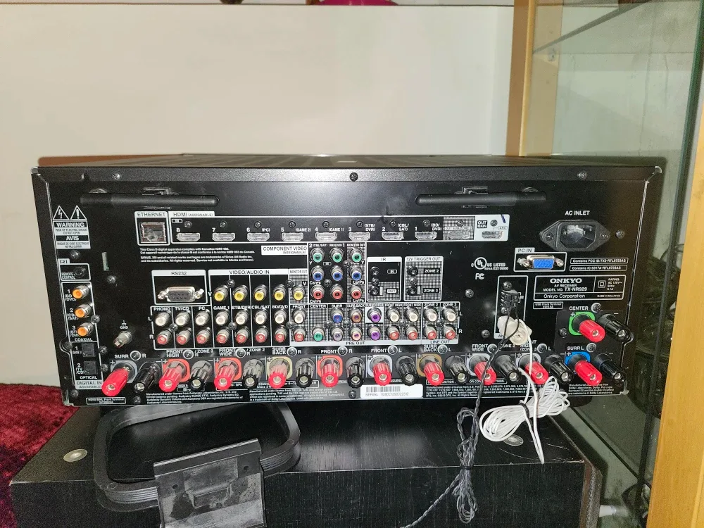 B&W Speaker, Onkyo TX-SR609 Receiver, Peavey Speakers image indicator(5)