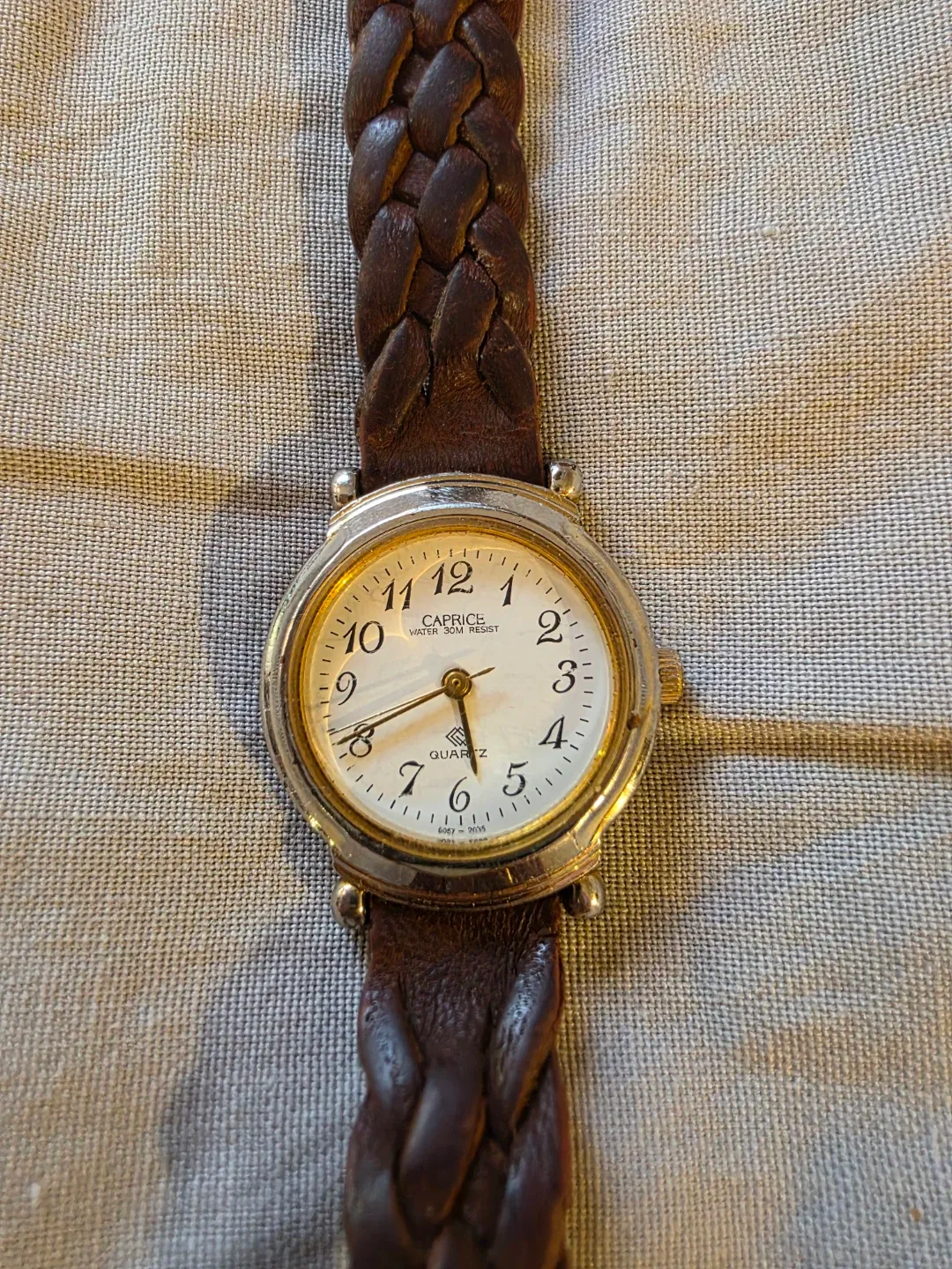 Caprice Braided Leather Watch