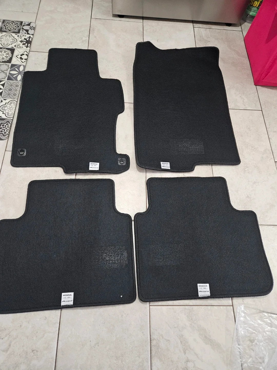 Honda Accord 4DR Black Floor Mats - NEW image indicator(2)