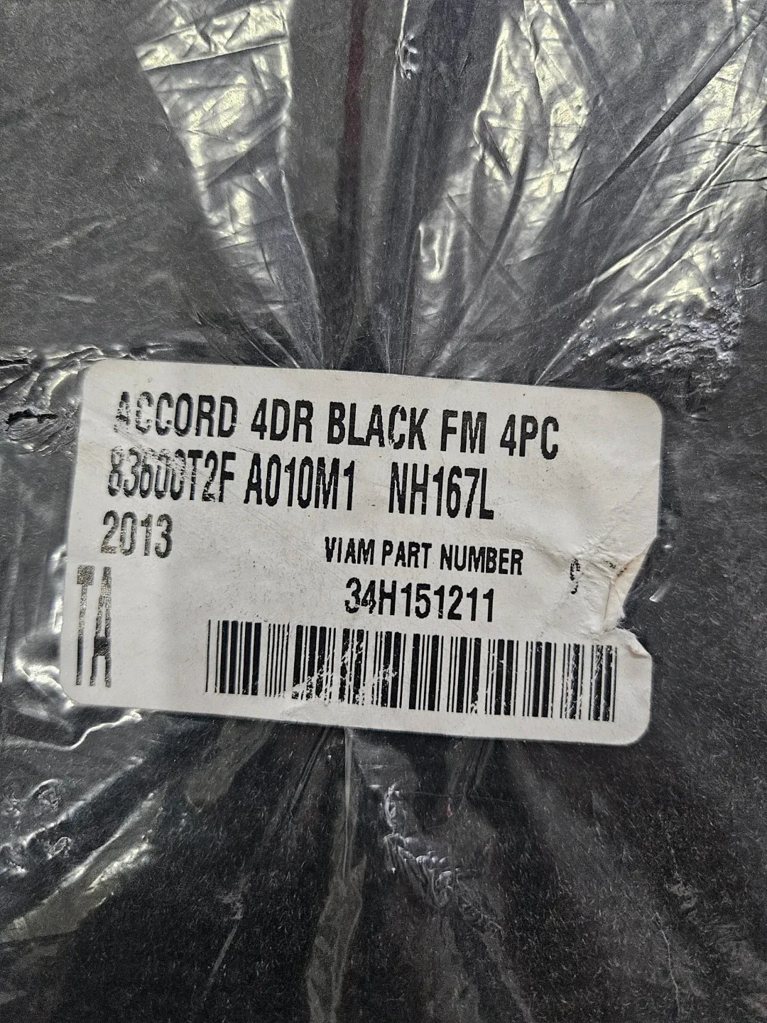 Honda Accord 4DR Black Floor Mats - NEW image indicator(3)