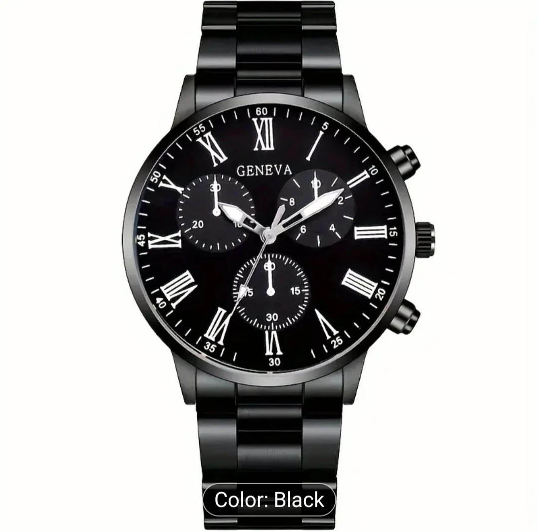 Geneva Black Wristwatch - photo 2
