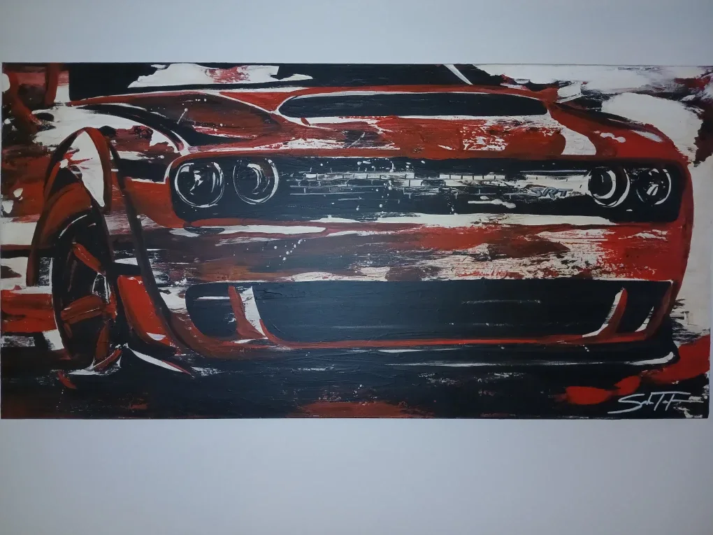 Dodge Challenger SRT Hellcat Painting