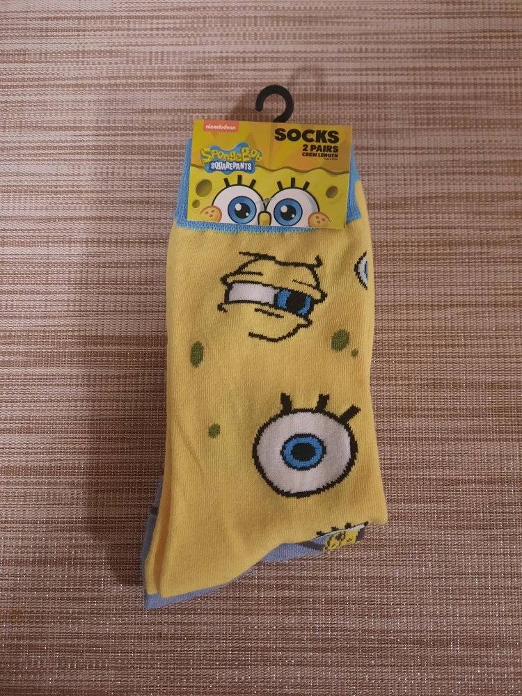 SpongeBob SquarePants Socks - 2 Pairs, Size 6-12