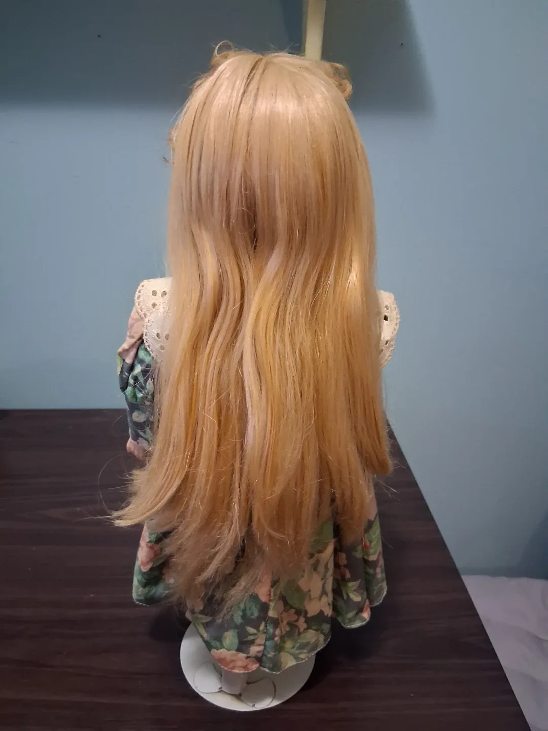 Porcelain Doll with Floral Dress image indicator(2)