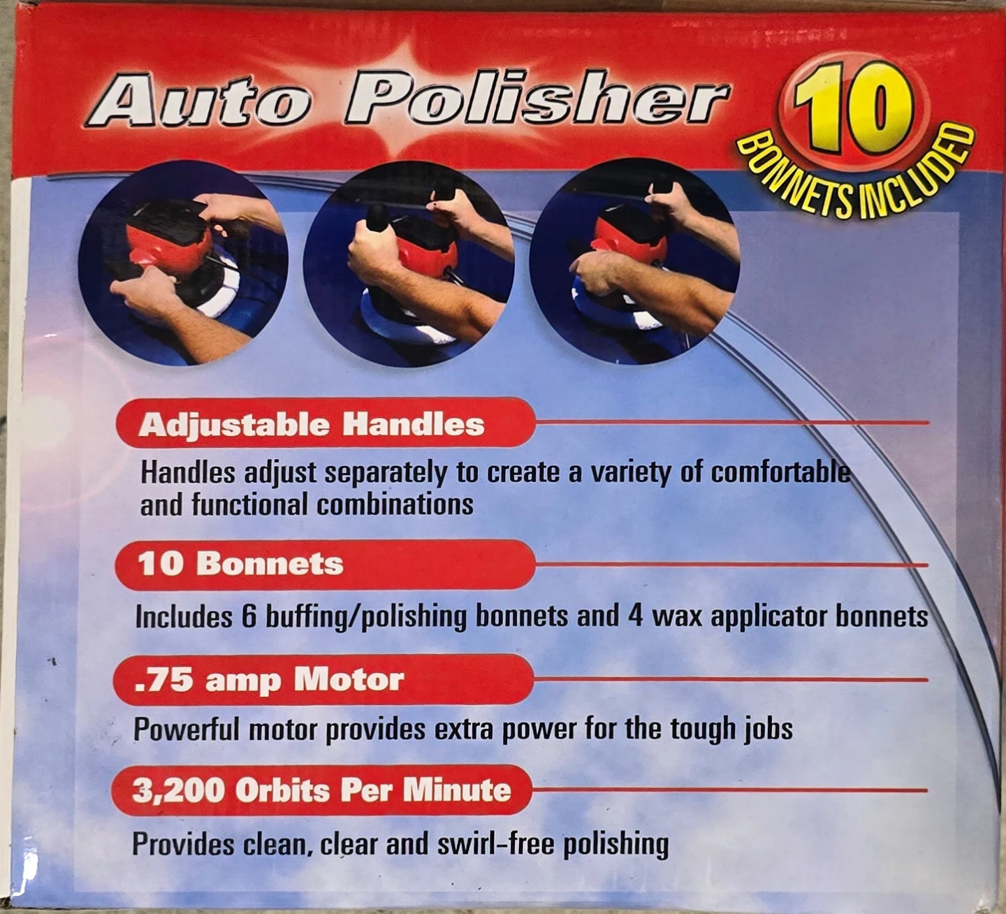 Bonaire Auto Polisher RP120C w/ 10 Bonnets - New - photo 2