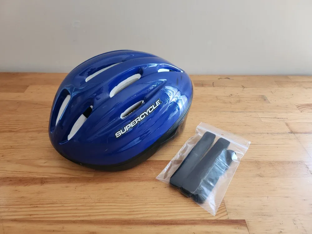 Supercycle Blue Helmet