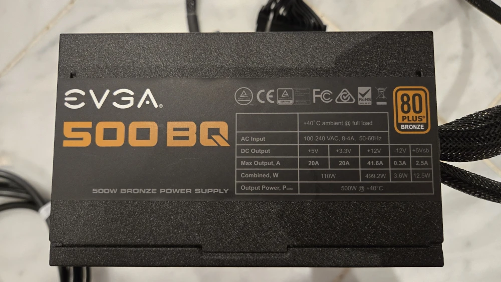 EVGA 500 BQ 500W Power Supply - photo 5