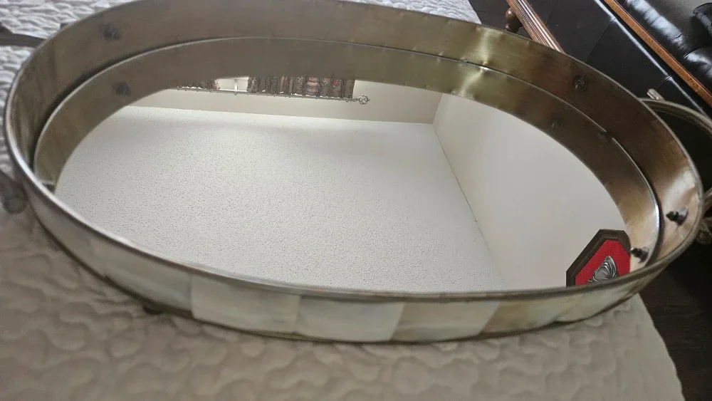 Oval Decorative Mirror Tray