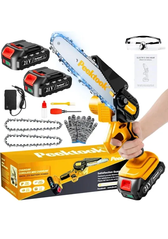 PeekTook Cordless Mini Chainsaw - NEW in box