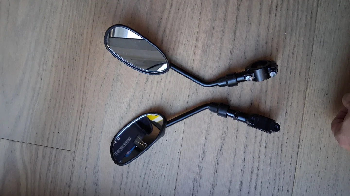 Ebike escooter Bike Handlebar Rearview Mirror 1 set image indicator(4)