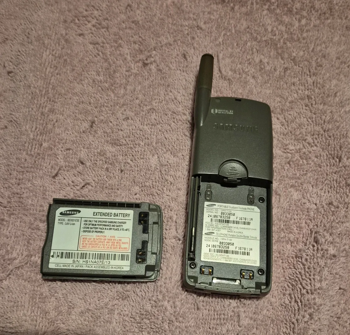 Untested Vintage Samsung SPH-T100 flip phone 2002 image indicator(2)