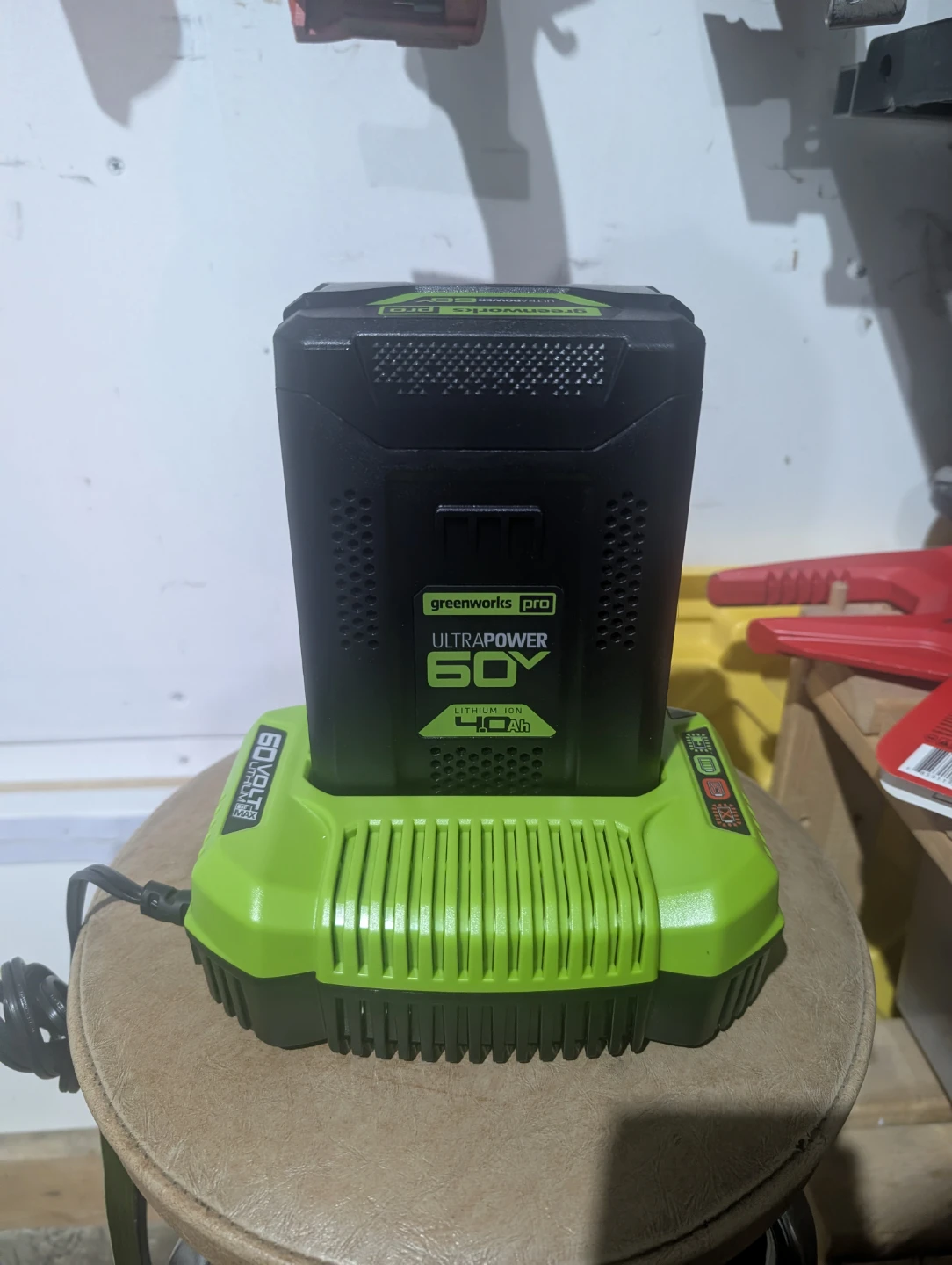 Greenworks 60V Lithium Ion Battery & Charger