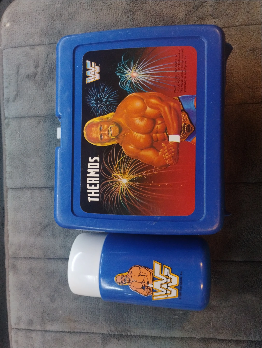 Vintage WWF Hulk Hogan Lunchbox with Thermos