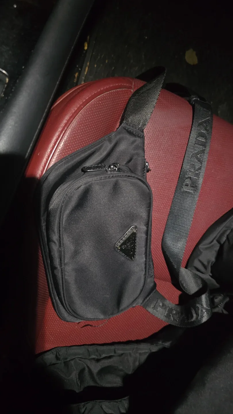 Prada Black Nylon Crossbody Bag image indicator(2)