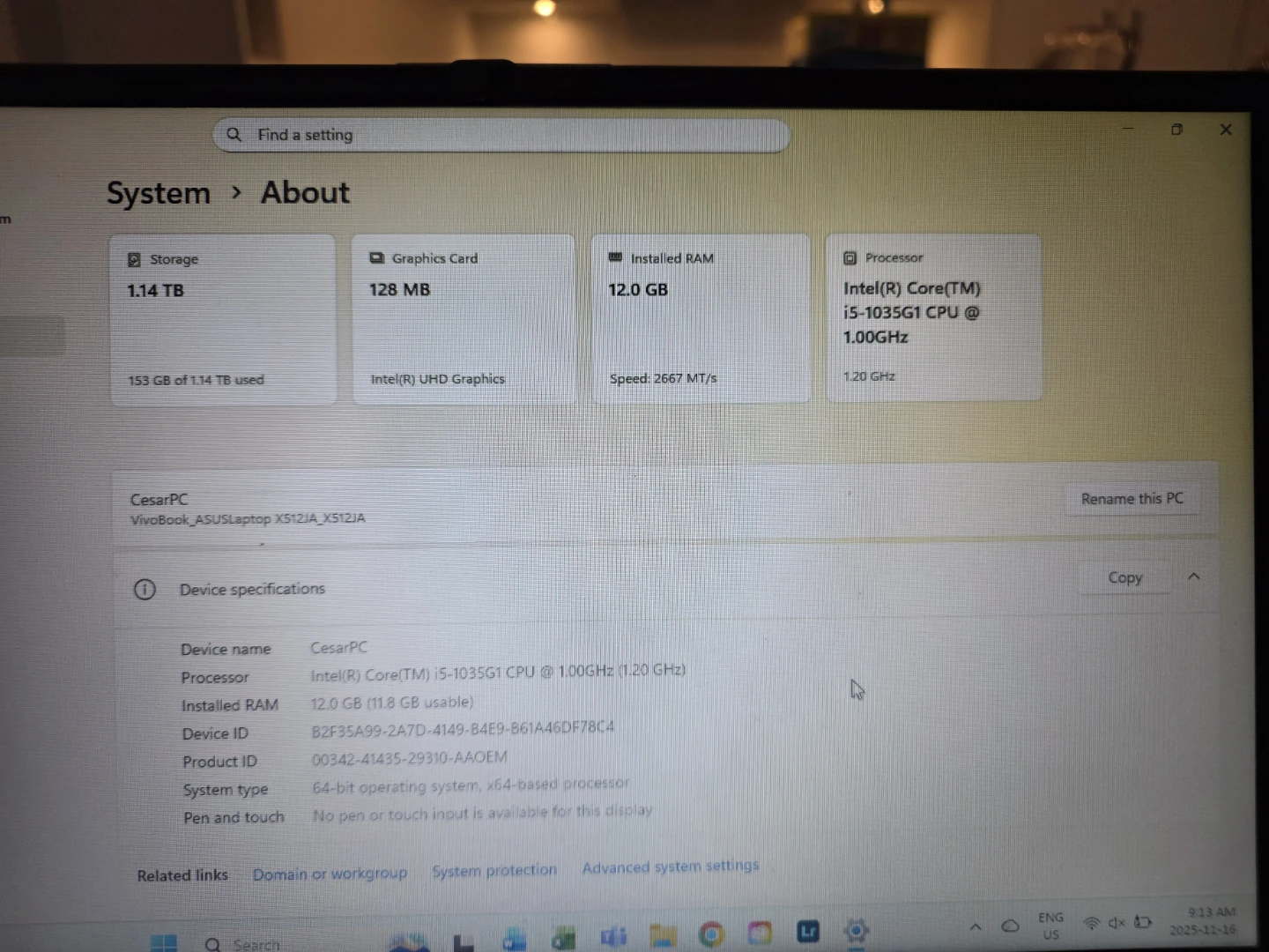 Asus Vivobook X512JA Laptop - Silver - photo 2