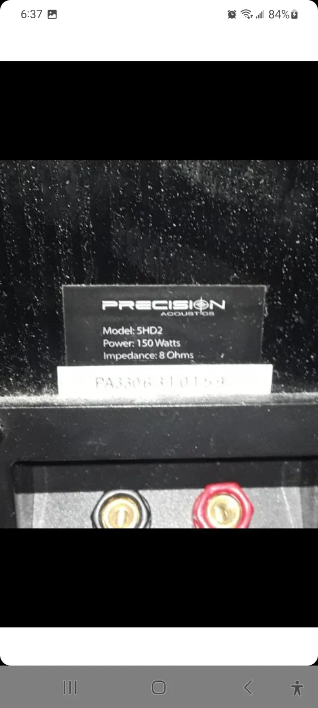Precision Accustic 150 Watt Speakers. Mint condition. image indicator(3)