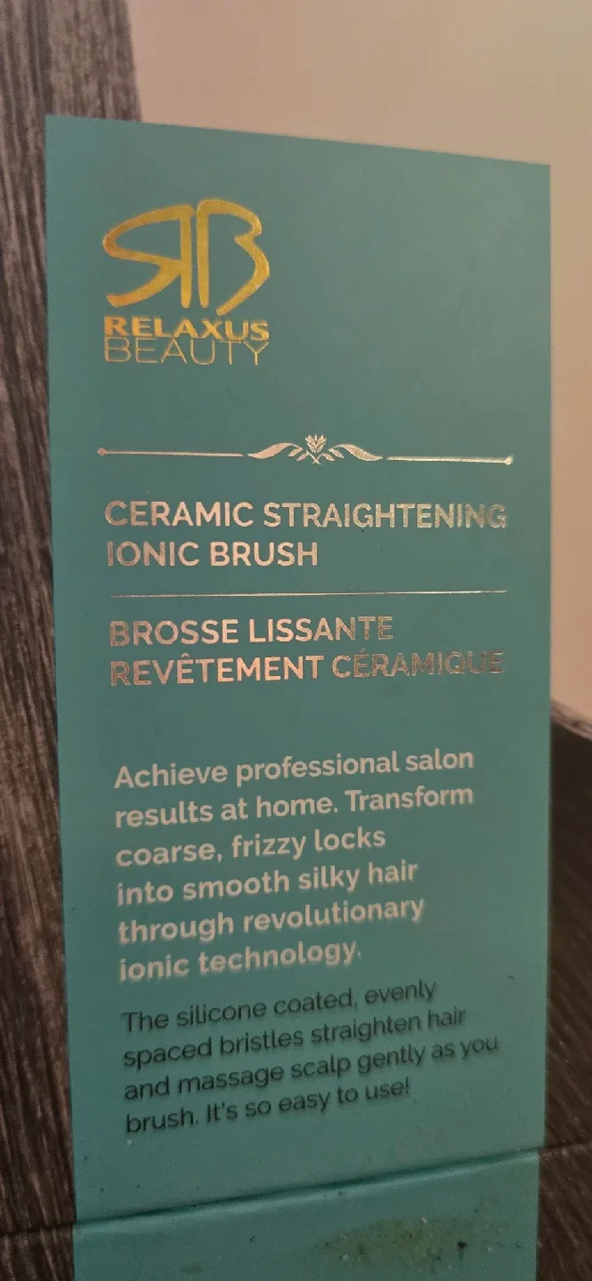 Relaxus Beauty Ceramic Straightening Ionic Brush image indicator(6)