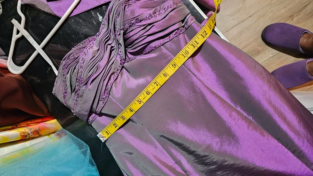 Strapless Purple Formal Dress image indicator(6)