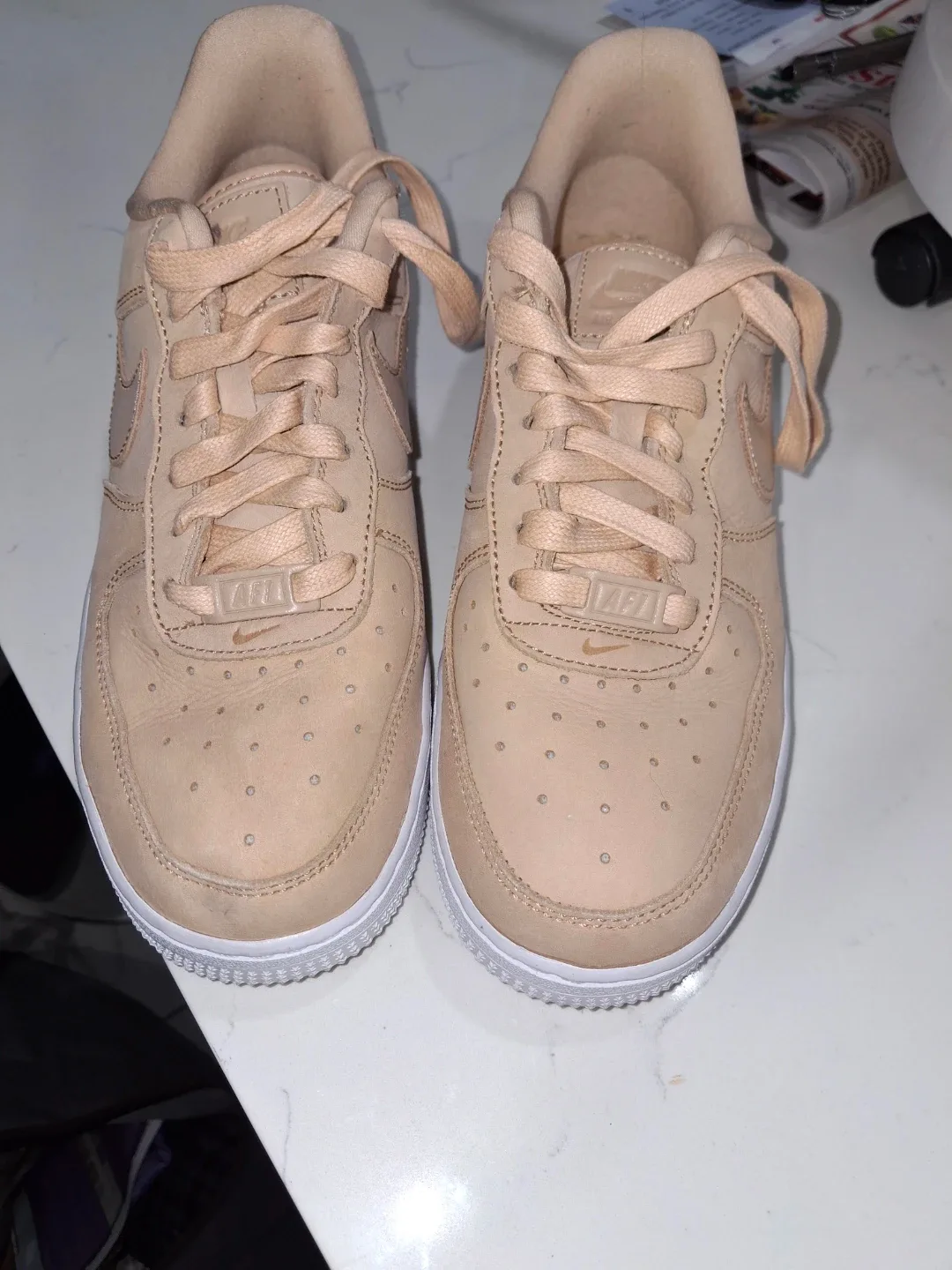 Nike Air Force 1 Low Beige Sneakers image indicator(3)