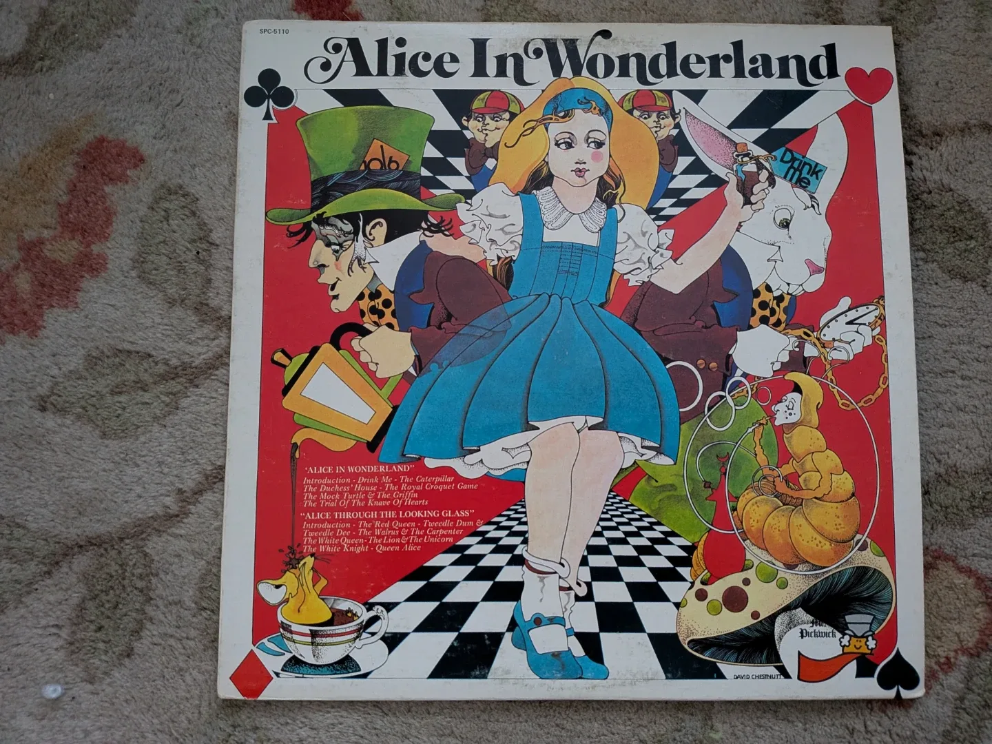 Alice in Wonderland LP Record 1974