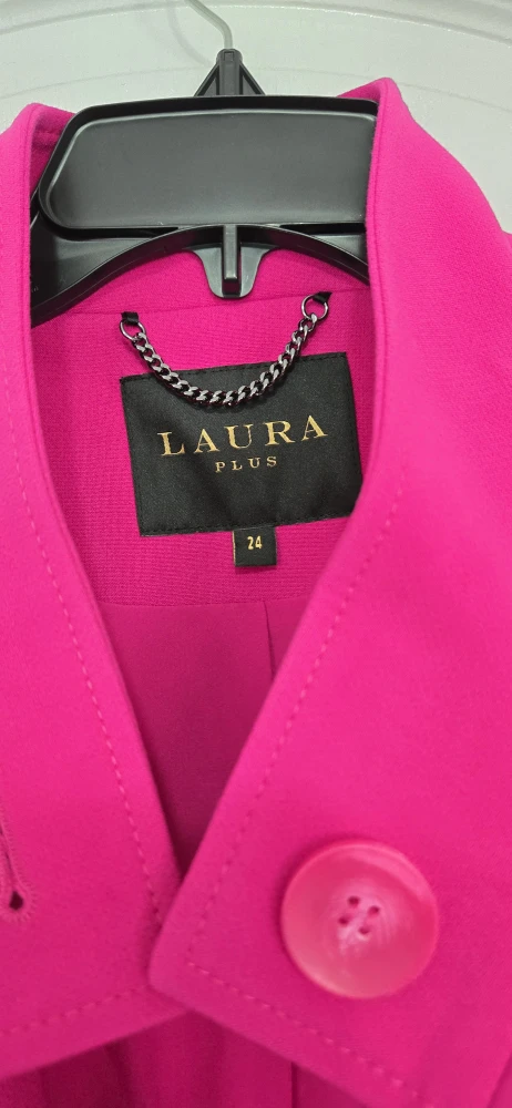 Laura Plus Fuchsia Coat - Size 24 - photo 3