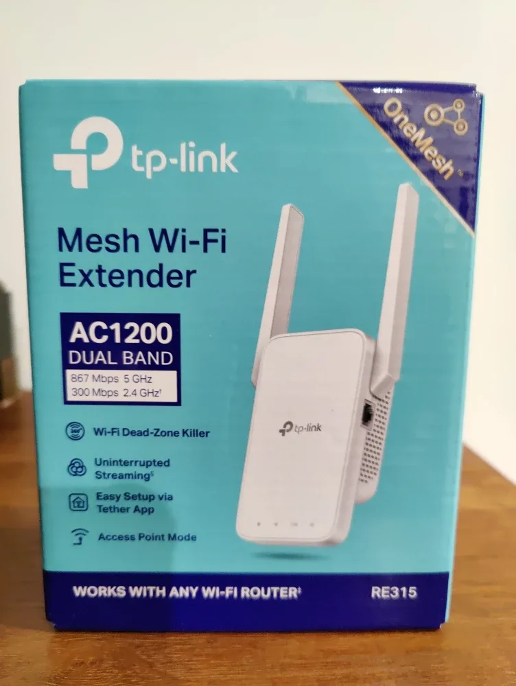 TP-Link RE315 AC1200 Mesh Wi-Fi Extender - New