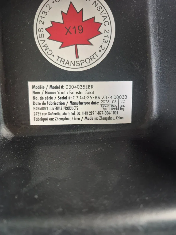 "#Cleanout" Harmony Youth Booster Seat - Pink Zebra image indicator(2)