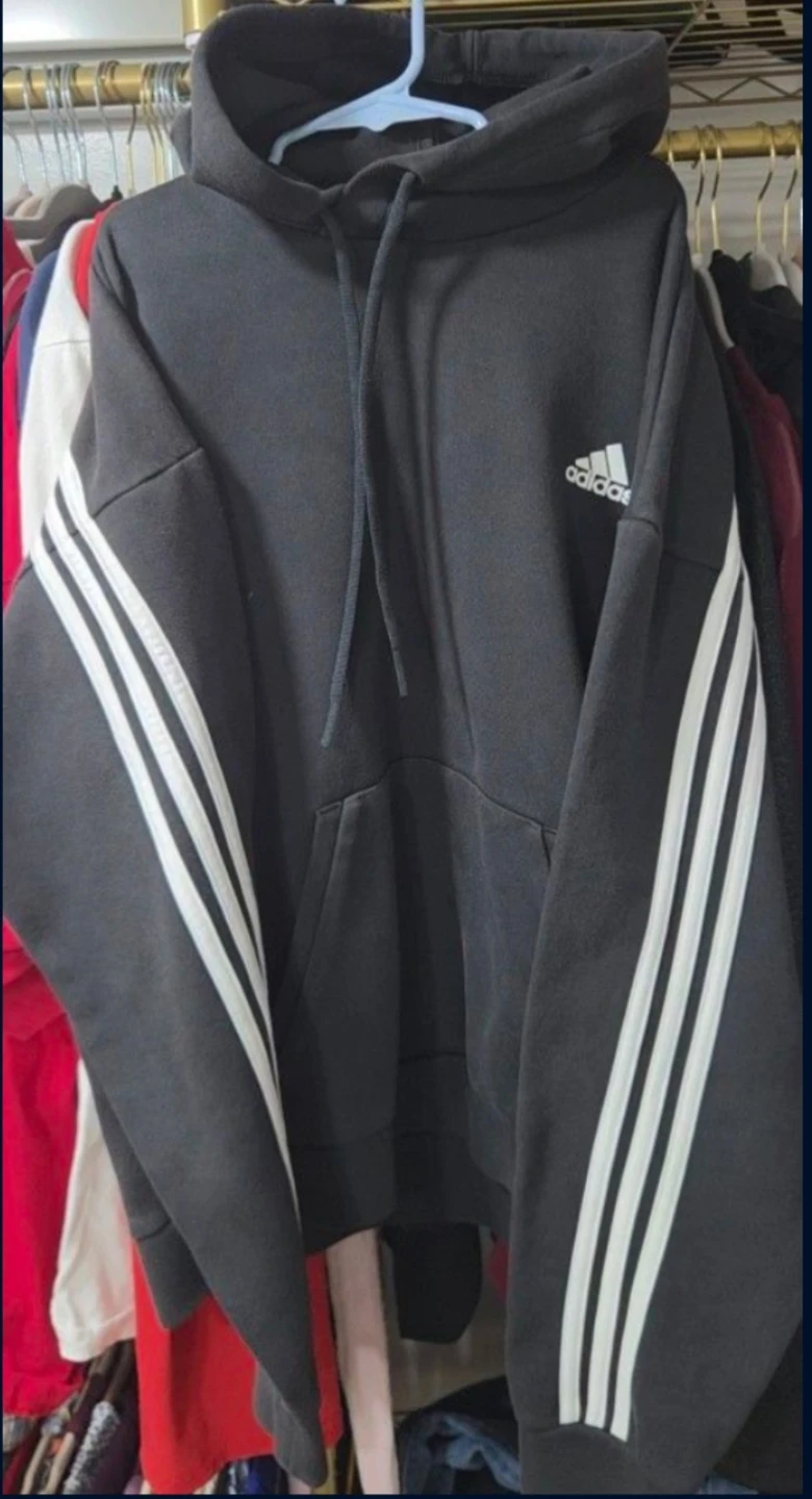 Adidas Black Hoodie - Size M