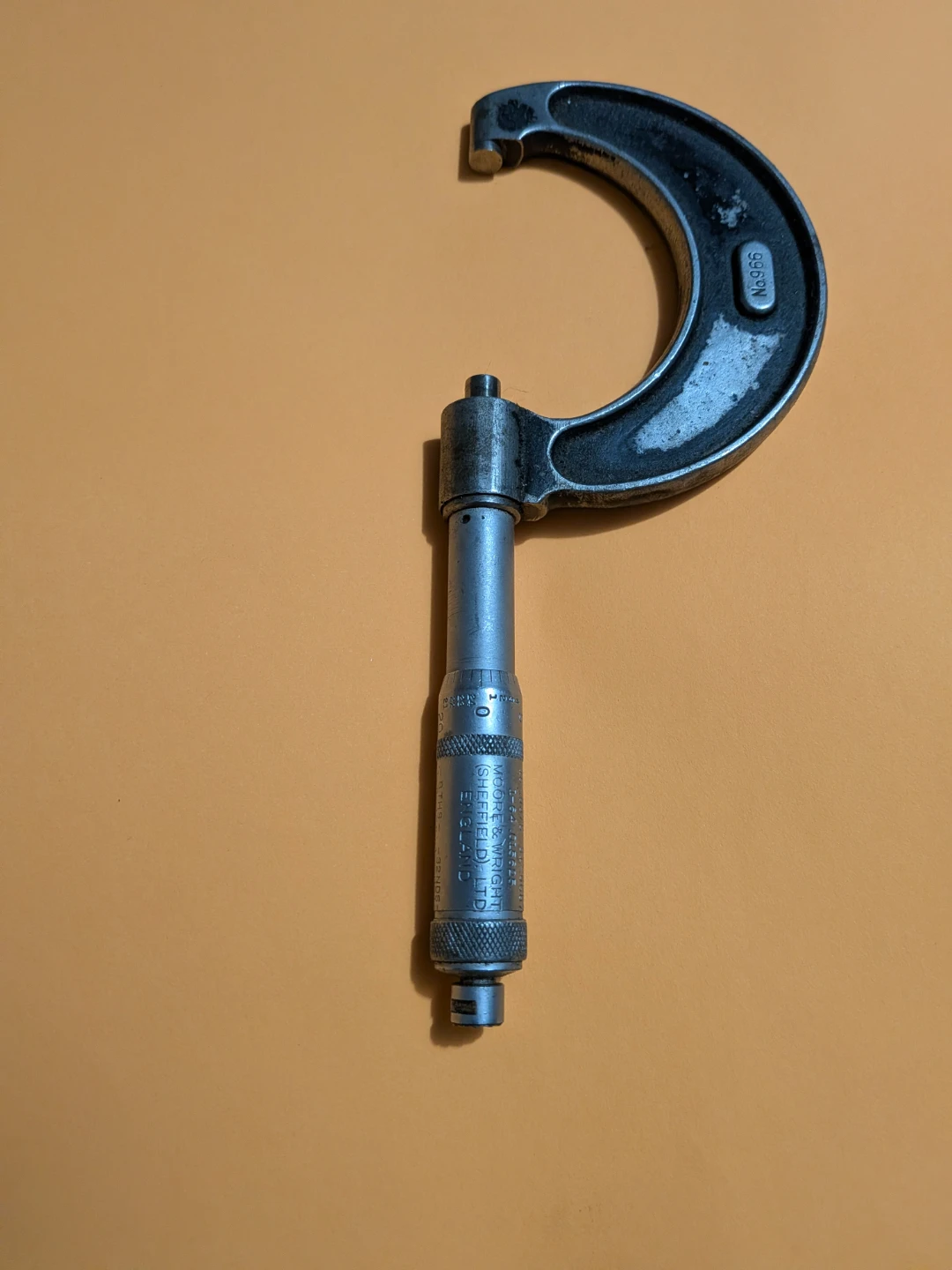 Vintage Moore & Wright Micrometer 1"-2"