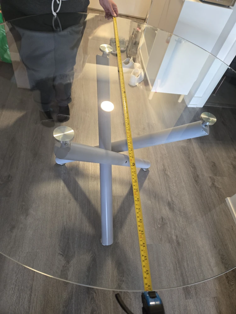 48" Round Glass Dining Table (for 6) - photo 3