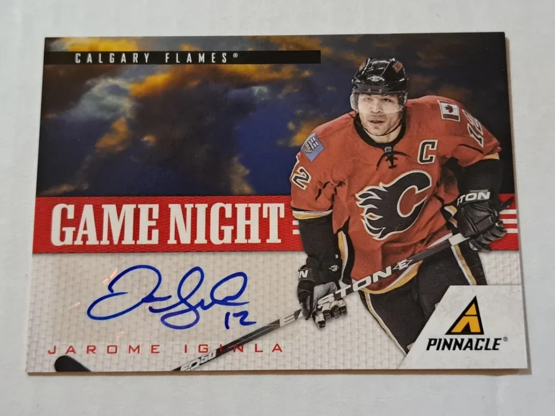 2011 Panini, game night Jarome Iginla, autograph