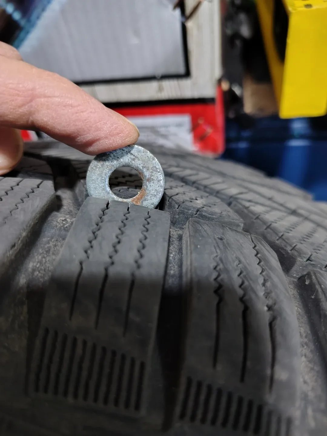 Winter tires (4) size: 205/60/16 mounted on 4 bolt rims image indicator(2)